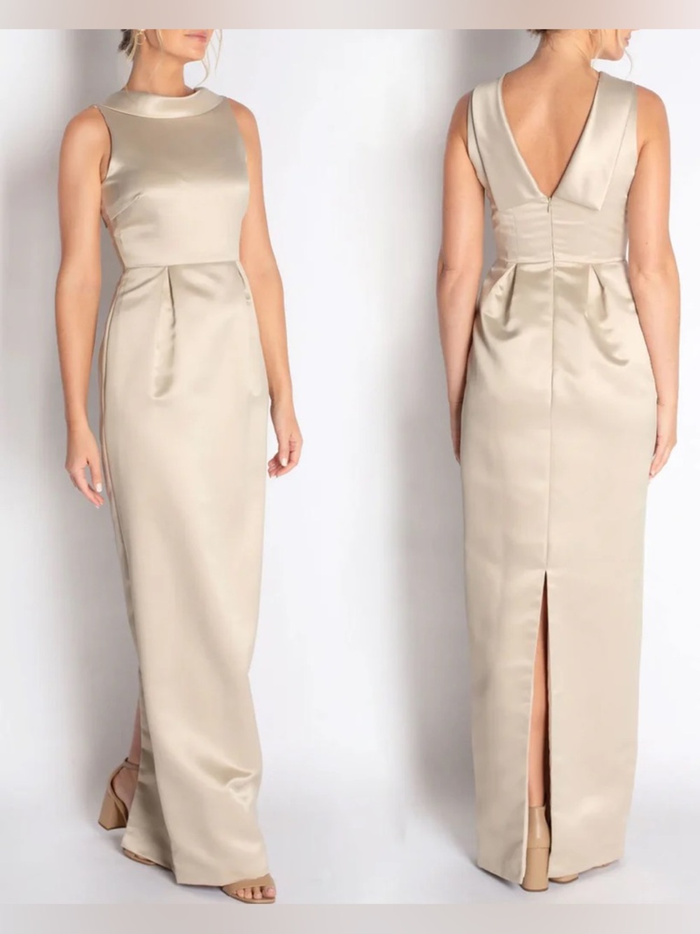 NWT Camilyn Beth Size 16 Amelia Gown in Satin Made in the USA